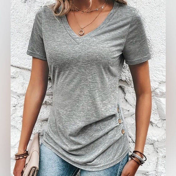 Womens Soft V-Neck Knit Top - Size XL - NWOT - Picture 4 of 4